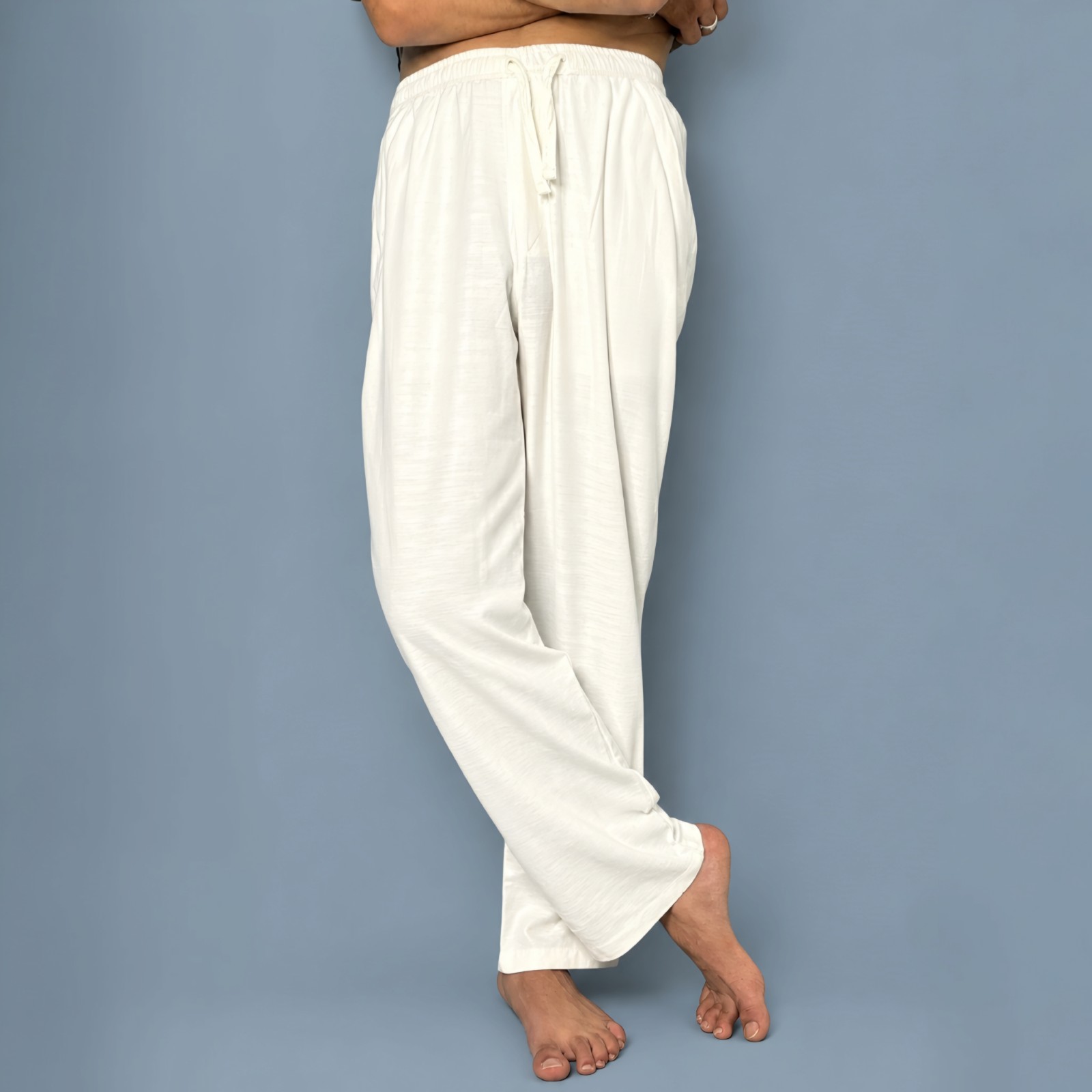 TL VASTRA MEN PREMIUM WHITE LINEN PANT