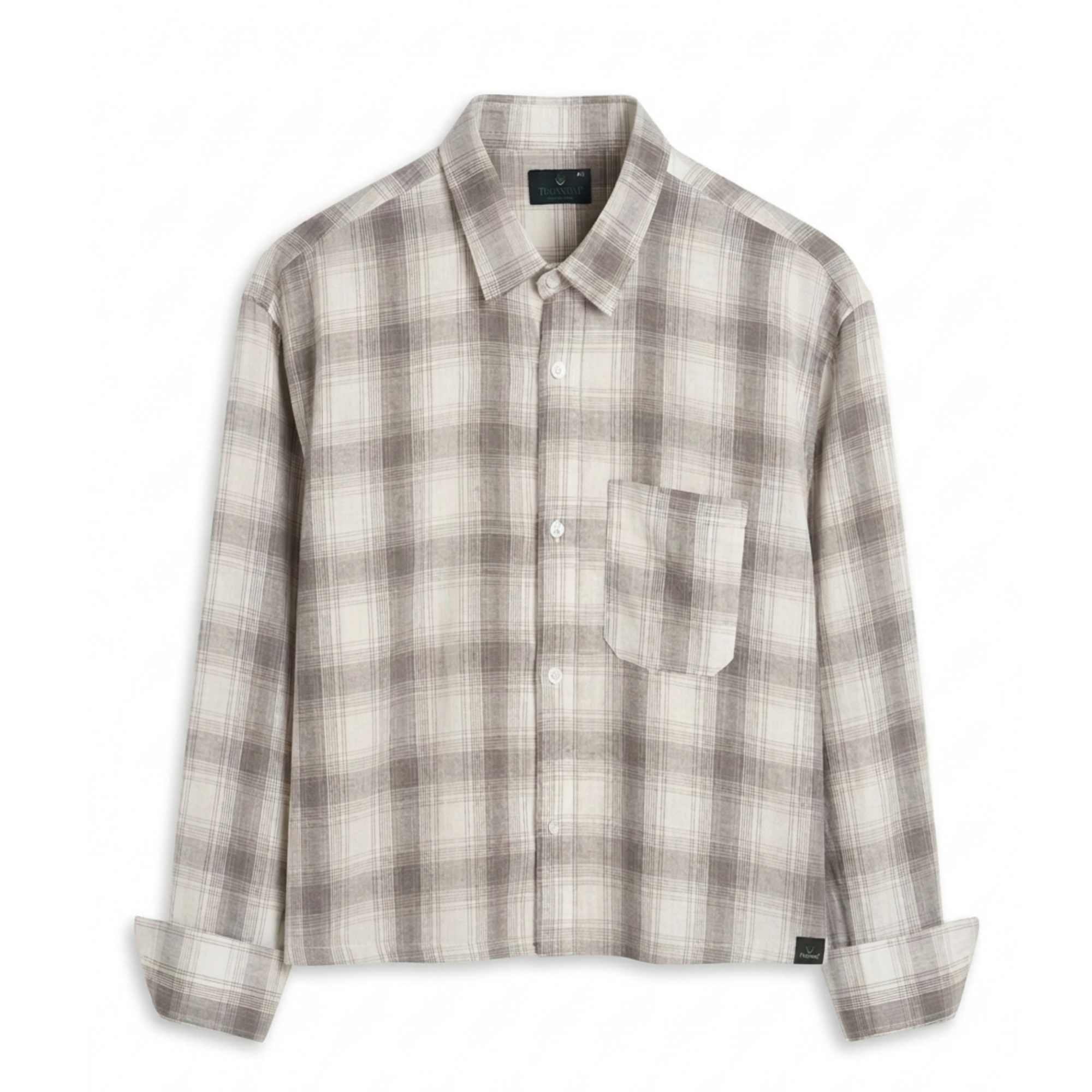 TL VASTRA Men's Pure Cotton Boxy Fit Plaid Checked Shirt | Trendy Oversized Casual Full Sleeve Shirt